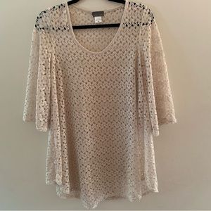 Jordan Taylor Swim Coverup in Cream Size Medium